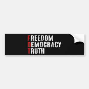Adesivo Para Carro Liberdade Democracia Verdade