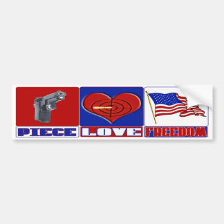 ADESIVO PARA CARRO LIBERDADE DO AMOR DA PARTE (PAZ) (CORAÇÃO)
