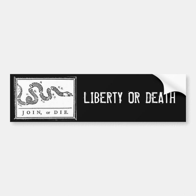 ADESIVO PARA CARRO LIBERDADE OU MORTE (Frente)