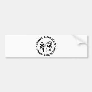Adesivo Para Carro Libertação animal - libertação humana