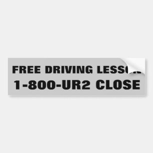 Adesivo Para Carro Lição de condução livre 1 800 UR2 perto