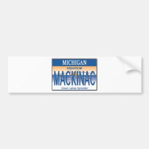 Adesivo Para Carro Licença de Mackinac