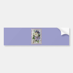 Adesivo Para Carro Lilac Clematis Vine - Pintura em acrílico