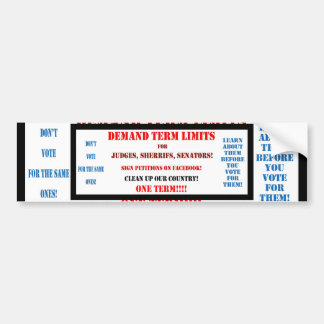 Adesivo Para Carro LIMITES DE MANDATO dos autocolantes no vidro