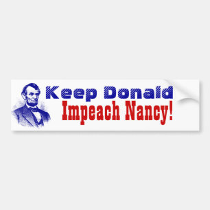 Adesivo Para Carro Lincoln Politics Mantém o Impacte Donald Nancy Pel