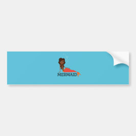 Adesivo Para Carro Linda Sereia (Garota Negra) (Afro-Americana)