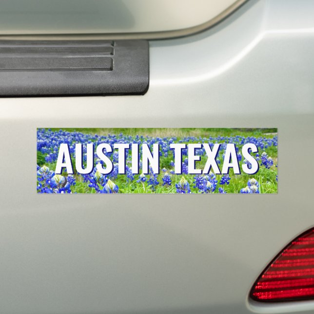 Adesivo Para Carro Lindos Bluebonnets Austin Texas Photoics (No carro)