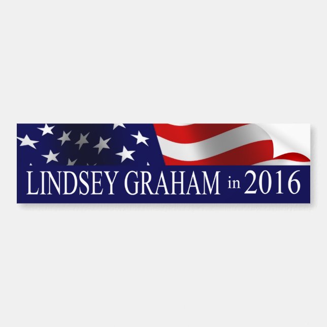 Adesivo Para Carro Lindsey Graham em 2016 (Frente)
