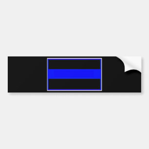 Adesivo Para Carro linha azul da polícia