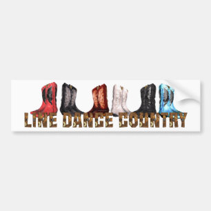 Adesivo Para Carro Linha dança do país do T