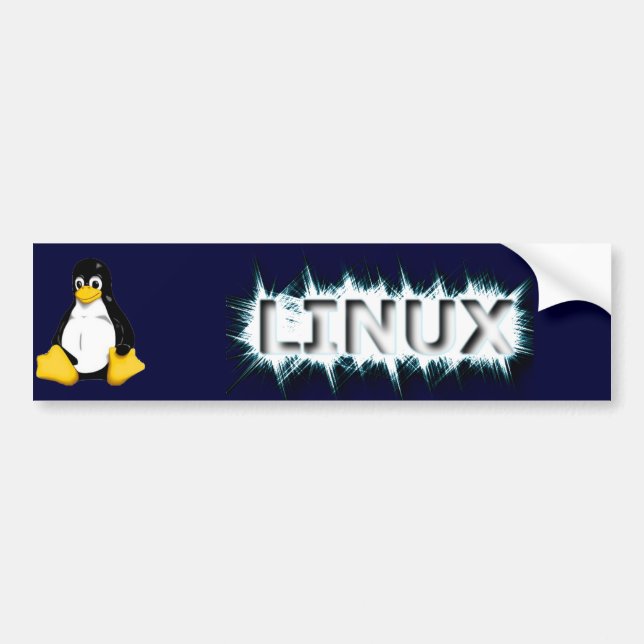ADESIVO PARA CARRO LINUX GELADO (Frente)