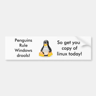 Adesivo Para Carro Linux-pinguim-Tux