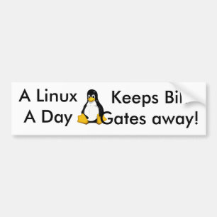 Adesivo Para Carro Linux um o dia…