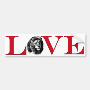Adesivo Para Carro Lion Lover Bumpersticker