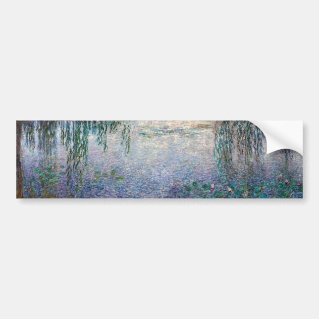 Adesivo Para Carro Lírios de Água - Manhã com Vagões, Monet (Frente)