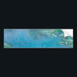 Adesivo Para Carro Lírios por Claude Monet Fine Art Painting<br><div class="desc">Linda obra-prima de Claude Monet - Água Lírios do seu jardim em Giverny,  França. Uma das mais famosas pinturas de arte na história da arte e um belo exemplo de impressionismo. Este é um trabalho de arte maravilhoso e um presente excelente para amante da arte.</div>
