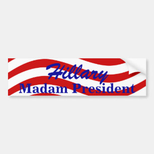 Adesivo Para Carro Listras da senhora presidente Hillary do