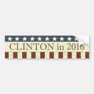 Adesivo Para Carro Listras do presidente 2016 estrelas de Hillary