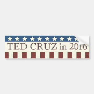 Adesivo Para Carro Listras do presidente 2016 estrelas de Ted Cruz
