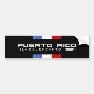 Adesivo Para Carro Listras Esportivas de Porto Rico Mapa da Ilha Pr