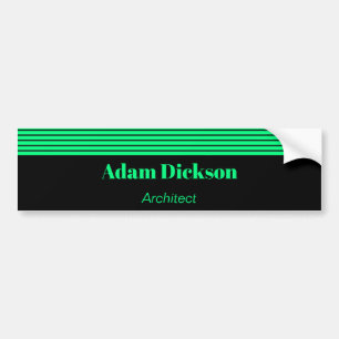 Adesivo Para Carro Listras neon verde preto