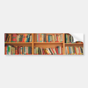 Adesivo Para Carro Livros em Segundo Plano