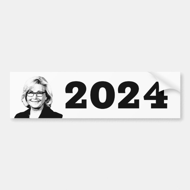 ADESIVO PARA CARRO LIZ CHENEY 2024 (Frente)
