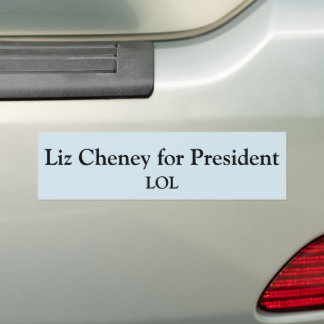 Adesivo Para Carro Liz Cheney para o Presidente Bumper Sticker