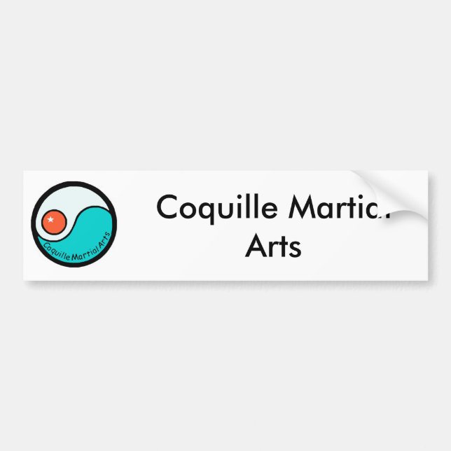 Adesivo Para Carro logotipo, artes marciais de Coquille (Frente)