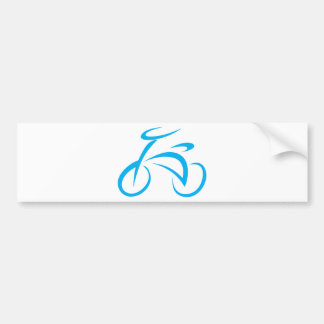 Adesivo Para Carro Logotipo Biking da bicicleta azul legal