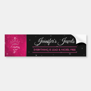 Adesivo Para Carro logotipo da empresa de consultoria de joias Black