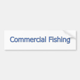 Adesivo Para Carro Logotipo da pesca comercial (texto azul)