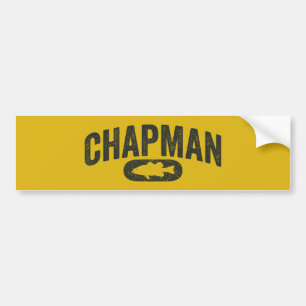 Adesivo Para Carro Logotipo da pesca da perda de Chapman - amarelo da
