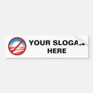 Adesivo Para Carro Logotipo de Anti-Obama