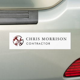 Adesivo Para Carro Logotipo de Marketing para Negócios de Construção