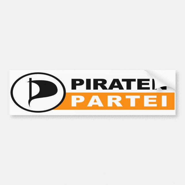 Adesivo Para Carro Logotipo de Piraten Partei (Frente)