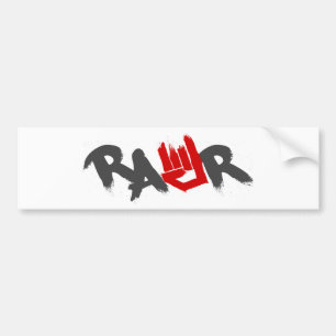 Adesivo Para Carro Logotipo de Rawr - Emo, gótico, alternativo,
