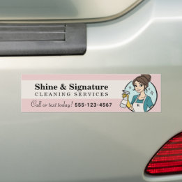 Adesivo Para Carro Logotipo de Serviços de Limpeza Personalizados de