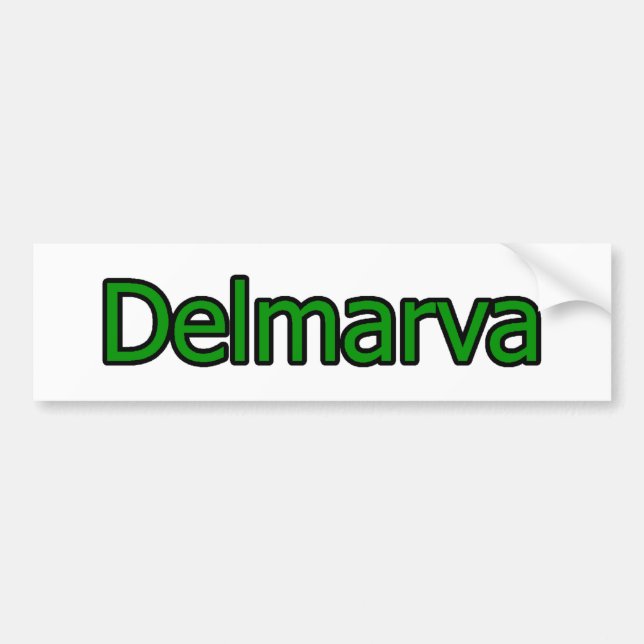Adesivo Para Carro Logotipo de texto Delmarva (Frente)