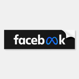 Adesivo Para Carro Logotipo do Facebook Meta