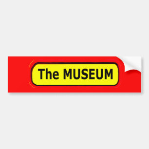 Adesivo Para Carro Logotipo MUSEUM O MUSEUM Zazzle