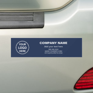 Adesivo Para Carro Logotipo Personalizado Azul Marinho Negócios Profi