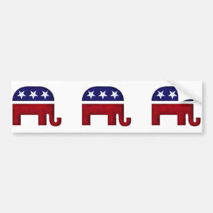 Adesivo Para Carro Logotipo republicano do elefante