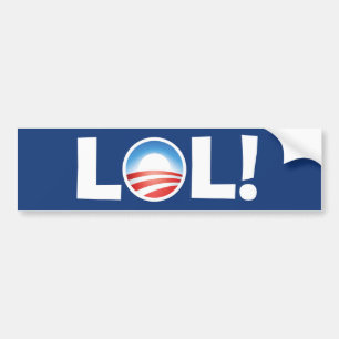Adesivo Para Carro LOL em Obama - rindo para fora ruidosamente em