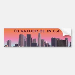 Adesivo Para Carro Los Angeles do centro - imagem customizável