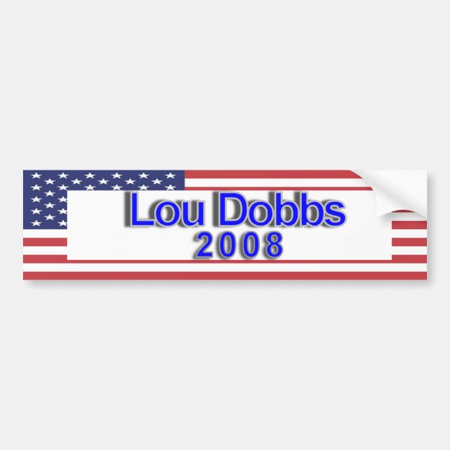 Adesivo Para Carro Lou Dobbs 2008 (Frente)