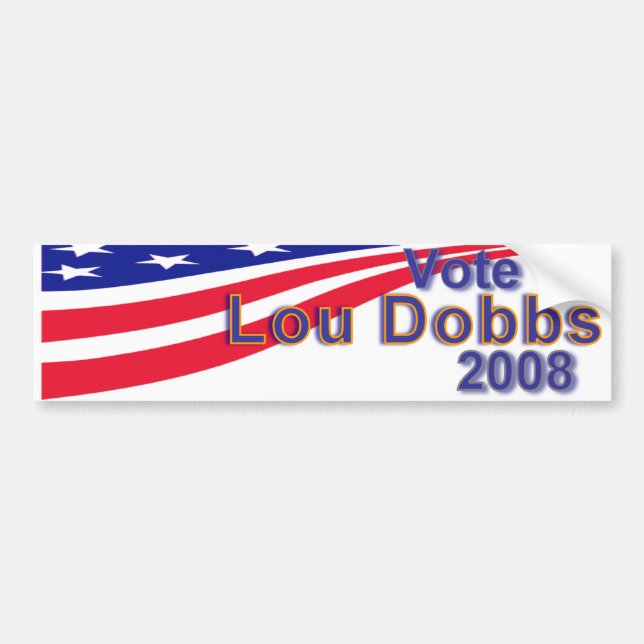 Adesivo Para Carro Lou Dobbs 2008 (Frente)