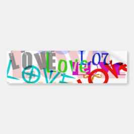 Adesivo Para Carro Love Bumper Sticker