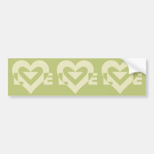 Adesivo Para Carro Love Two-Tone Sage Green