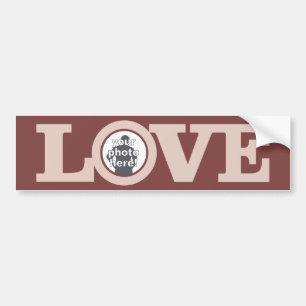 Adesivo Para Carro LOVE with YOUR PHOTO custom bumpersticker